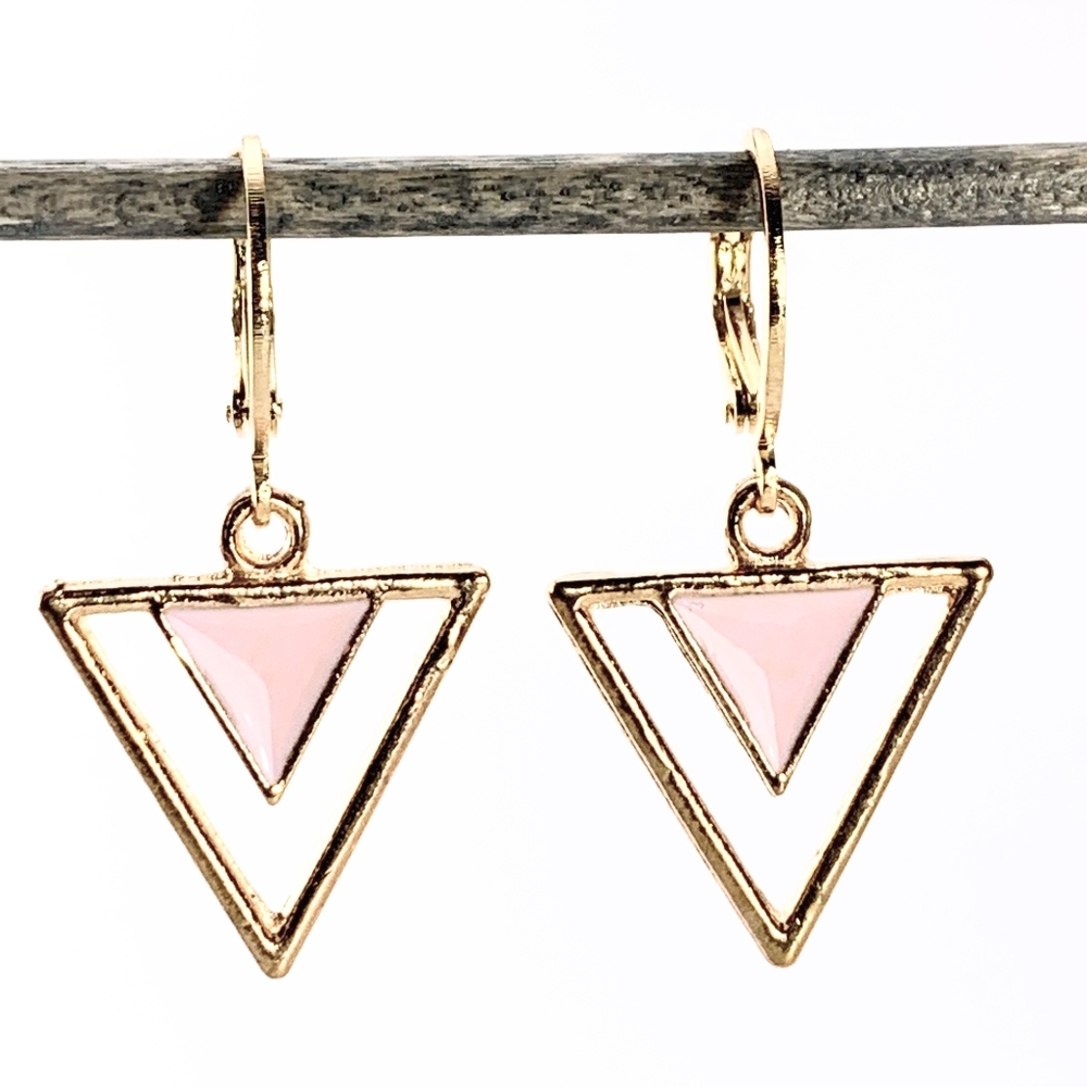 Geometric Triangle Earrings